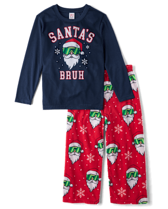 Boys Santa's Bruh Pajamas