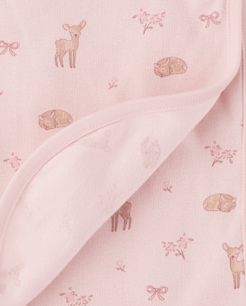 Baby Girls Deer Swaddle Blanket 2-Pack