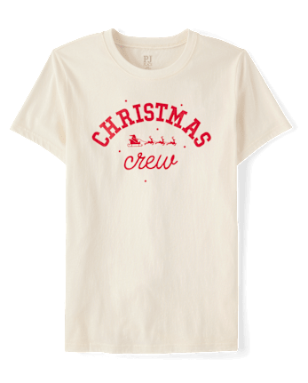 Mens Matching Family Christmas Crew Pajama Top