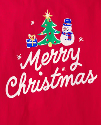 Adult Matching Family Merry Christmas Pajama Top