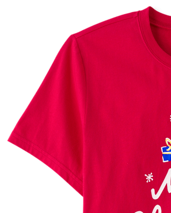 Adult Matching Family Merry Christmas Pajama Top