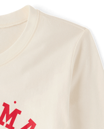Womens Matching Family Christmas Crew Pajama Top