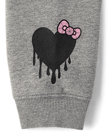 Girls Hello Kitty® And Friends Foil Halloween Sweatshirt Dress