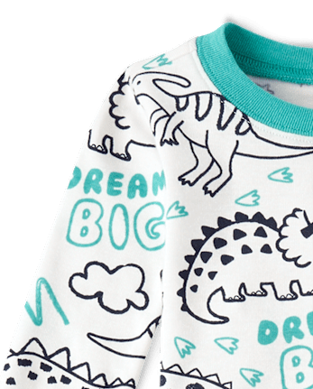 Baby And Toddler Dino Snug Fit Cotton Pajamas