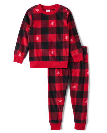 Kids Matching Family Buffalo Plaid Dream Fleece Pajamas