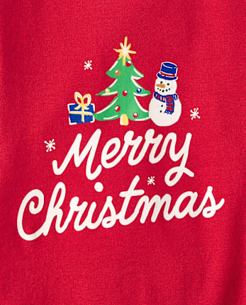Kids Matching Family Merry Christmas Cotton And Dream Fleece Pajamas