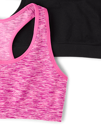 Girls Seamless Racerback Bralette 3-Pack
