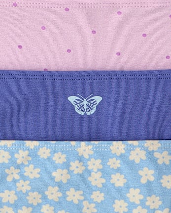 Girls Butterfly Bikini Underwear 7-Pack