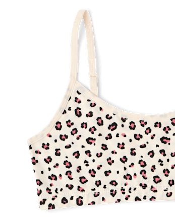 Girls Leopard Bralette 3-Pack