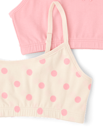 Girls Leopard Bralette 3-Pack