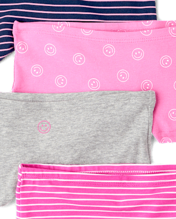 Girls Happy Face Girl Short Underwear 7-Pack