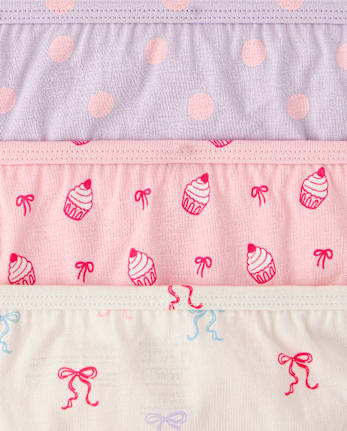 Toddler Girls Bow Brief Underwear 7-Pack