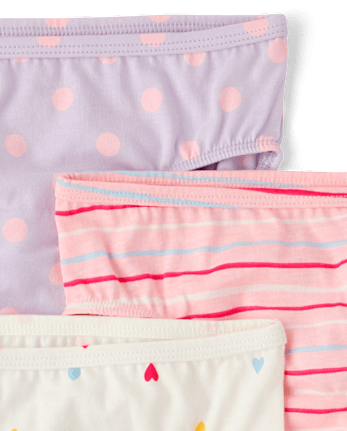 Toddler Girls Bow Brief Underwear 7-Pack