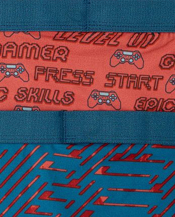 Boys Video Game Performance Boxer Brief Underwear 5-Pack