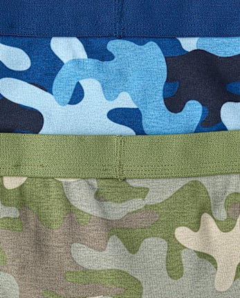 Boys Camo Brief Underwear 7-Pack