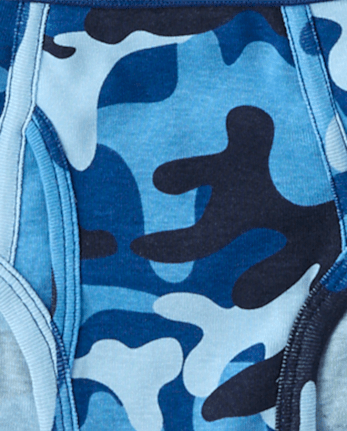 Boys Camo Brief Underwear 7-Pack