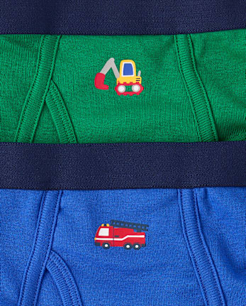 Toddler Boys Vehicle Brief Underwear 7-Pack