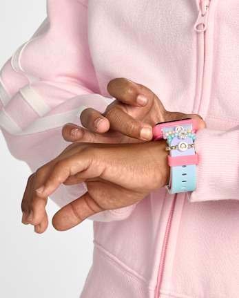 Girls Beaded Charm Digital Watch