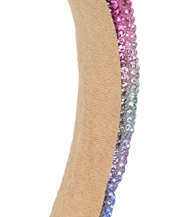Bandeau bouffant à perles ombrées pour filles