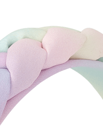 Girls Rainbow Braided Headband