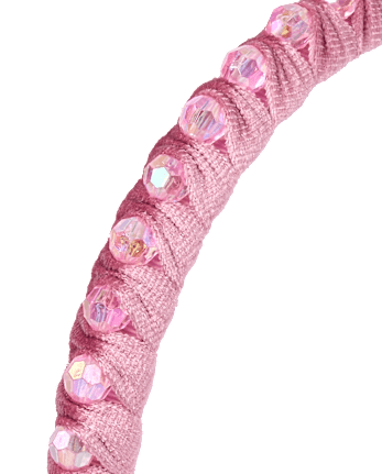 Girls Rhinestone Velour Headband