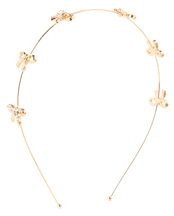 Girls Rhinestone Bow Headband
