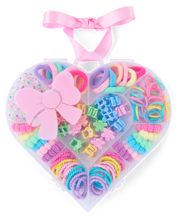 Girls Heart Hair Accessory Set