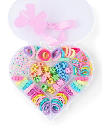 Girls Heart Hair Accessory Set