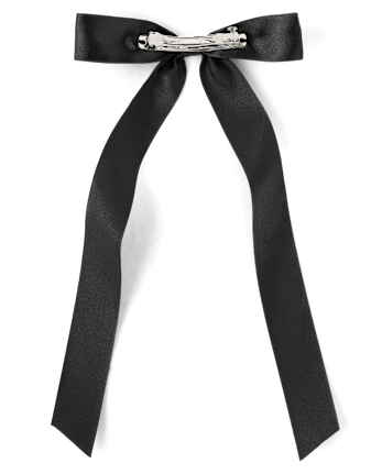 Girls Satin Bow Ribbon Hair Clip 3-Pack