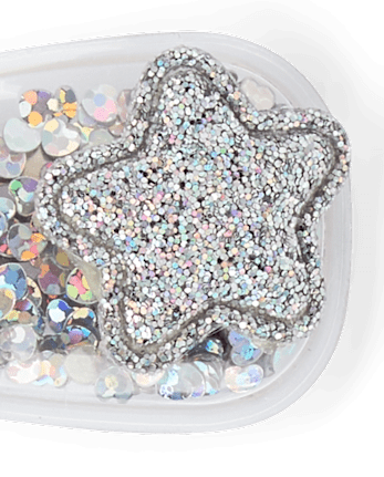 Lot de 4 pinces à cheveux Shake Star pour filles
