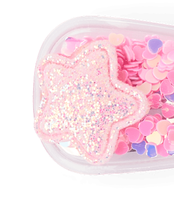 Lot de 4 pinces à cheveux Shake Star pour filles