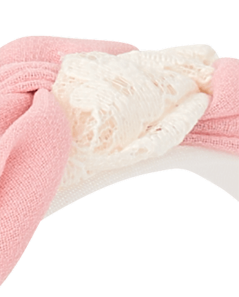 Bandeau tressé en dentelle pour filles