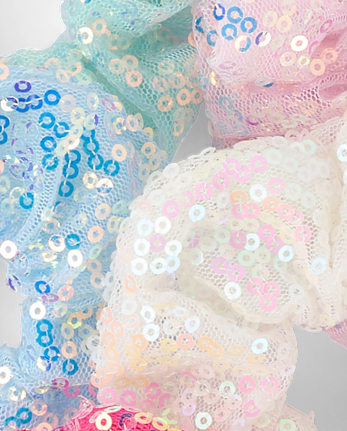 Girls Sequin Scrunchie 6-Pack