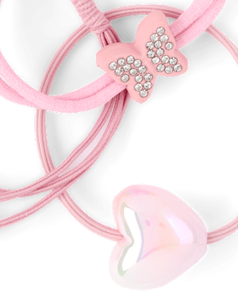 Girls Charm Hair Tie 12-Pack