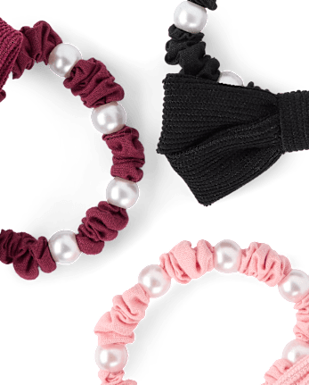 Girls Print Scrunchie 4-Pack