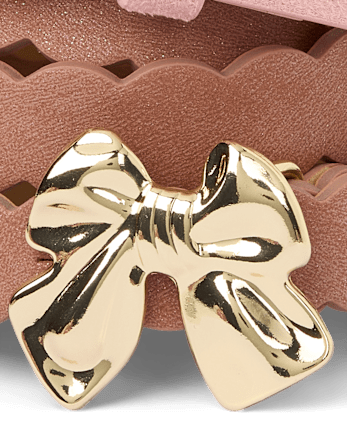 Ceinture à nœud festonné pour filles (lot de 2)