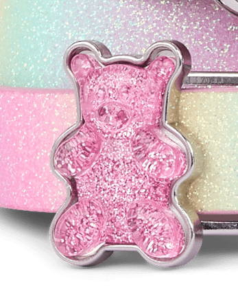 Girls Glitter Candy Bear Belt 3-Pack