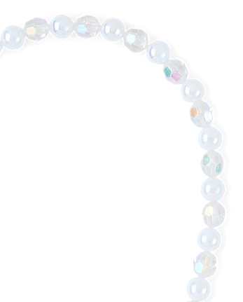 Girls Heart Beaded 2-Piece Jewelry Set