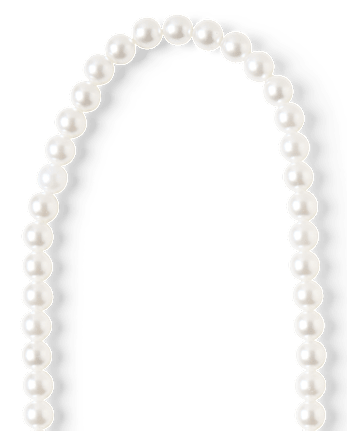 Girls Faux Pearl Beaded Heart 2-Piece Jewelry Set