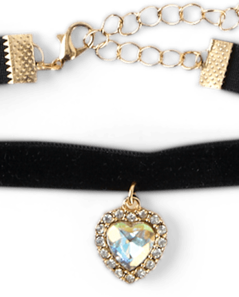 Girls Heart Choker Necklace 7-Pack - MULTI CLR