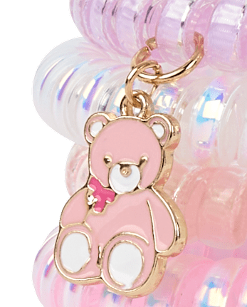 Bracelet en spirale ours pour filles (lot de 4)