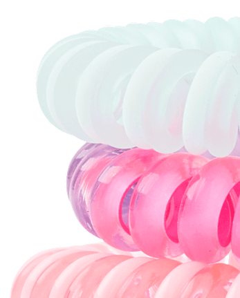 Girls Butterfly Coil Bracelet 4-Pack - MULTI CLR