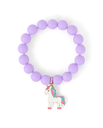 Girls Beaded Charm Bracelet 4-Pack