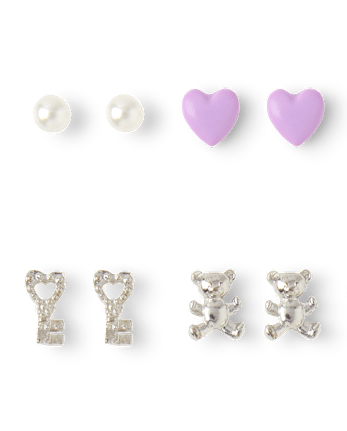 Boucles d'oreilles papillon pour filles (lot de 20) - MULTI CLR