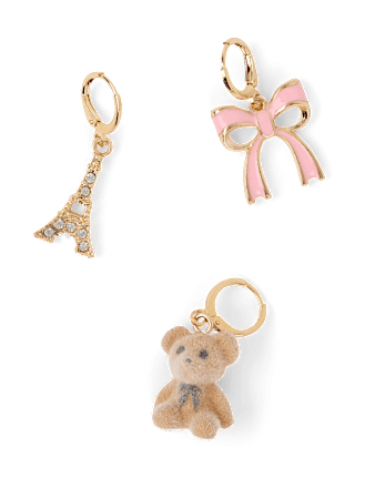 Lot de 5 breloques nœud pour chaussures de fille - MULTI CLR