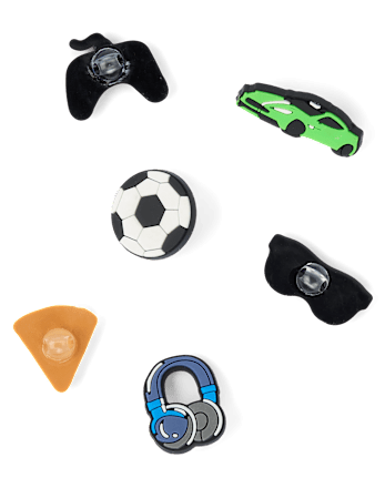 Ensemble de 7 lacets et breloques pour chaussures de gamer pour garçons - MULTI CLR