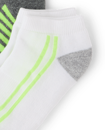 Boys Colorblock Cushioned Ankle Socks 6-Pack