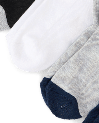 Boys Striped Cushioned Midi Socks 6-Pack