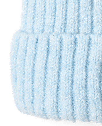 Toddler Girls Embellished Icon Pom Pom Beanie