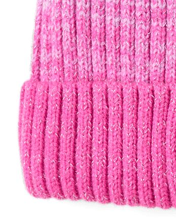 Toddler Girls Embellished Icon Pom Pom Beanie